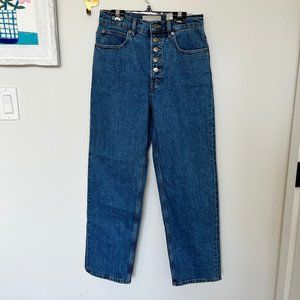 Way-High Jean in Cali Blue with button fly